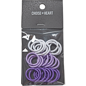 CBYH børne elastikker 24 stk. - lilla