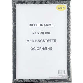 Ramme i sort - 21x30 cm