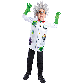 Skør videnskabsmand kostume str. 128