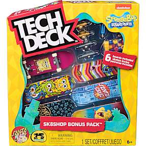 Tech Deck Svampebob skateboard fingersæt 6-pak