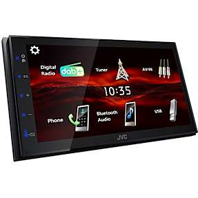 JVC KW-M180DBT 2DIN bilradio med DAB+