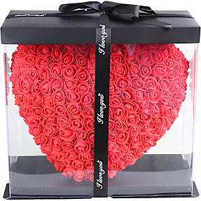 Rose hjerte 28 cm