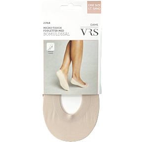 VRS dame 2-pak fodletter str. onesize - sand
