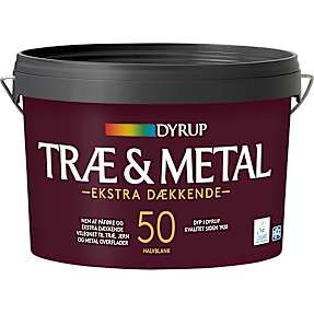 Dyrup træ & metal maling ekstra dækkende 2,25 liter - RAL 9010