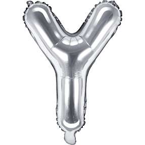 Folieballon "Y" 33 cm - flere varianter - assorteret