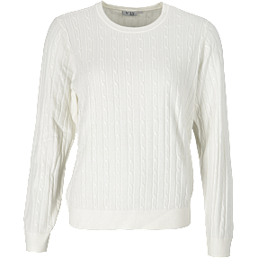 VRS dame striktrøje str. S - beige