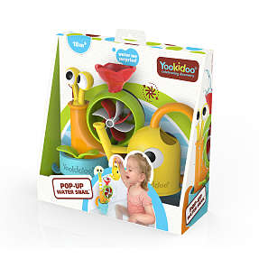Yookidoo vandlegetøj med pop-up snegl