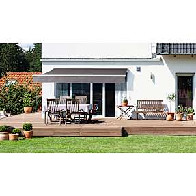 Rivoli markise L: 2,9 x D: 2,5 meter - hvid/taupe