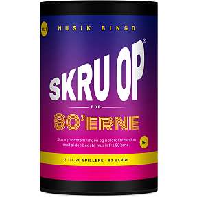 Skru op for 80´erne musikbingo