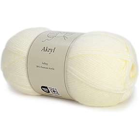 Salling akrylgarn - råhvid 6193