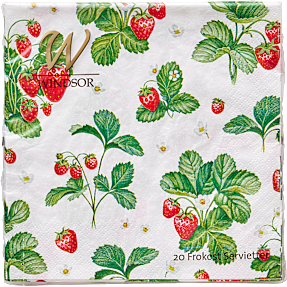 Windsor mønstrede servietter 33x33 cm 20-pak