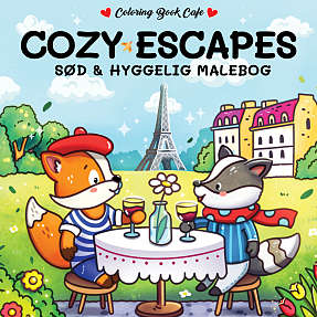 Cozy Escapes malebog - Coloring Book Cafe