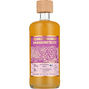 Likør m. passionsfrugt og hyldeblomst
