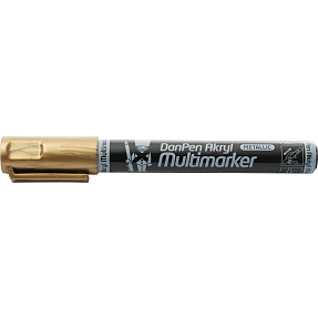 Danpen akryl multimarker - gold metallic
