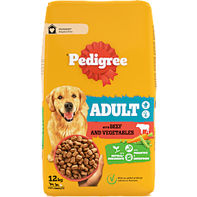 Tørfoder m. okse og grøntsager