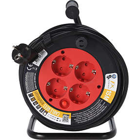 Kabeltromle 15 meter - sort