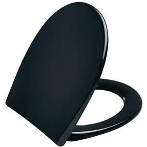 Pressalit Scandinavia PLUS 758 toiletsæde med soft close og lift-off inkl. beslag i rustfrit stål. Sort