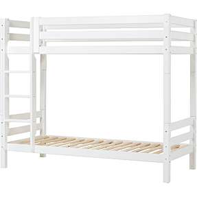 Hoppekids ECO Luxury høj køjeseng med lige stige 90x200 cm - hvid