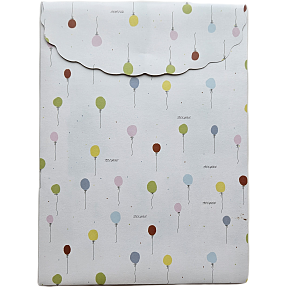 Gavepose med velcro 19x26 cm - ballon