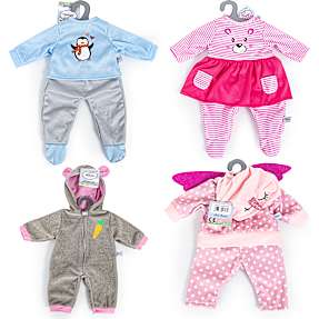 Mami Baby dukketøjsæt str 42-46 cm - flere varianter - assorteret