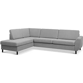 Madrid Nordic venstrevendt open-end sofa - lysegrå