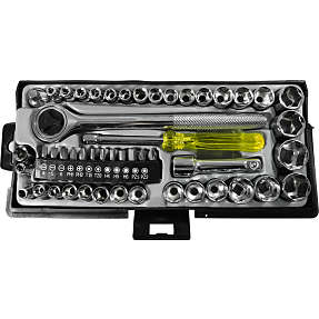 Topnøglesæt dele stk 1/4" og 3/8"
