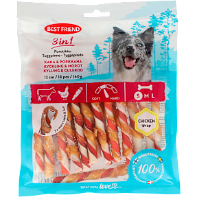 Tyggepinde S m. kylling og gulerødder