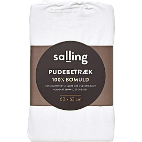 Salling hovedpudebetræk 60x63 cm - hvid