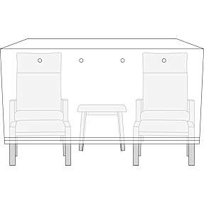 Premium Dudley overtræk havemøbelsæt - Flint grå