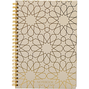 Danpen Eid notesbog A5 - guldfarvet