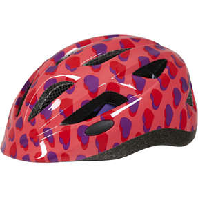 CSI cykelhjelm - røde/lilla hjerter