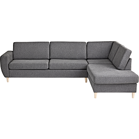 Rom Nordic højrevendt open-end sofa - antracit