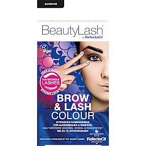 Øjenvippe- og brynfarve sort