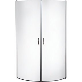 Milobad buet brusedør 2 stk. - frostet glas