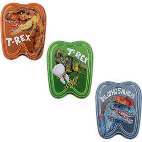 Dino World mælketandsæske - assorteret