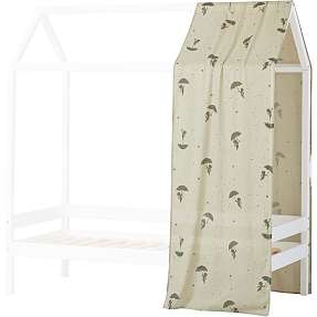 Hoppekids Ole Lukøje forhæng til husseng 70x160 cm - Grøn