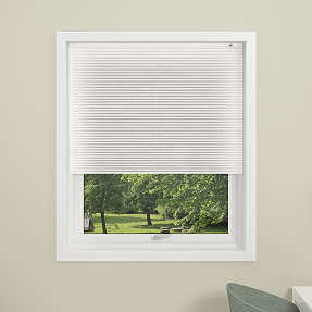 DEBEL London plisségardin 140 x 160 cm - hvid