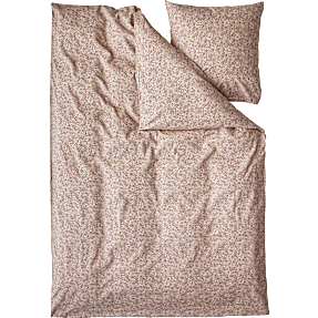 Salling sengetøj 140x200 cm - roser i beige og rosa