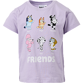 Bluey T-shirt str. 86/92 - lilla