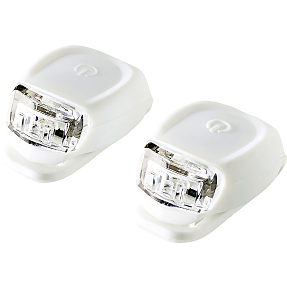 PUCH 1 LED cykellygte - for- og baglygte i hvid