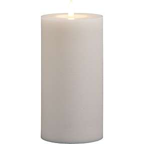 Windsor LED bloklys Ø9x17,5 cm - hvid