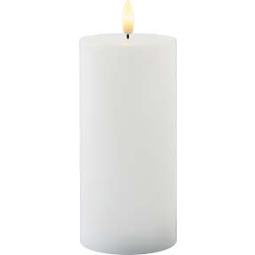 Julius LED bloklys 7,5x15 cm - hvid