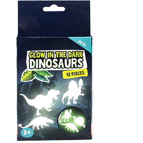Keycraft selvlysende dinosaurer 12-pak