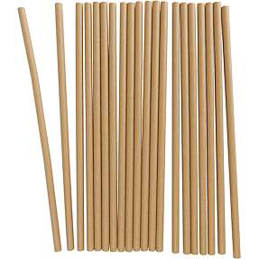 Papirsugerør 20-pak - kraftpapir