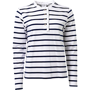 VRS dame top str. S - hvid/navy