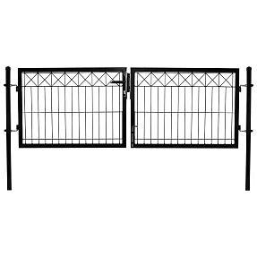 Hortus dobbelt havelåge - sort