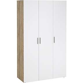 Pepe garderobeskab - egetræslook og hvid