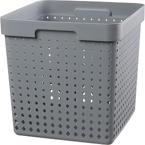 Seoul Basket kurv m. genanvendeligt plast - grå (XL)