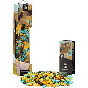 Plus-plus inspired Van Gogh Sunflowers