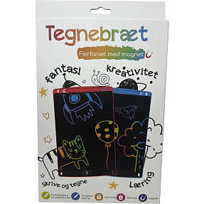 Tegnebræt med magnet - assorteret